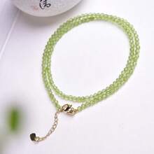 Aproximadamente 170 contas de peridoto verde facetadas de 2 mm - adequadas para joias, pulseiras e colares "faça você mesmo" - clima fresco de primavera/verão - adequadas para estilos boho e minimalista, equilíbrio de chakras, presentes para o Dia das Mães, Páscoa, Ramadã e Carnaval