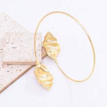1 pièce Bracelet à coquillage doré de style européen et américain Ins, accessoire de vacances à la plage vintage
