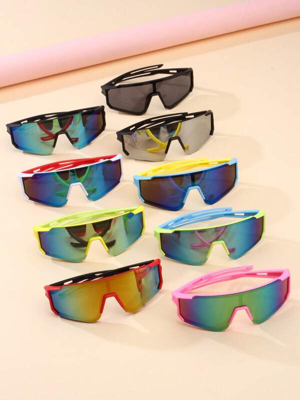 1 pieza Gafas de moda para niños, gafas clásicas y versátiles unisex para ciclismo, esquí, montañismo, apropiadas para viajes y deportes al aire libre