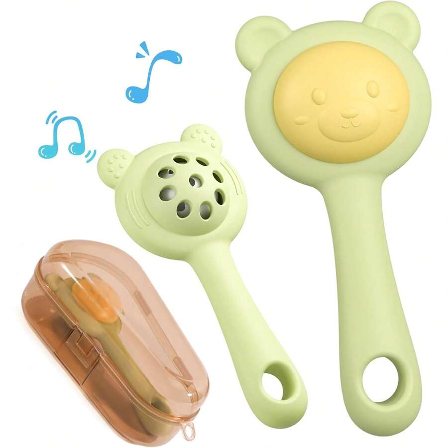 1 Packung Baby Silikon Zahnen Spielzeug, Tier Baby Zahnen Spielzeug, geeignet für 3 6 9 Monate, lindert wunde Babygums, Baby Kautier Geschenk