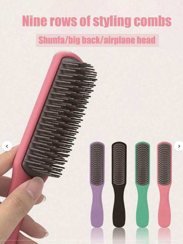 High-Quality 9-Row Soft Tooth Small Dressing Comb, Suitable For Men And Women Hair Styling/Grooming