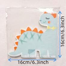 20pcs/40pcs Summer Cartoon Dinosaur Design Disposable Paper Napkins - Suitable For Parties, Picnics, BBQs, Lunches, Tailgate Gatherings