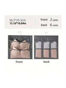 1 Stück Hängeaufbewahrungstasche mit mehreren Fächern, geräumiger Kleiderschrank Organizer mit Fächern für Unterwäsche, Dessous und Socken, perfekt zum Maximieren des Kleiderschrank-Stauraums und für eine organisierte Aufbewahrung von Essentials.