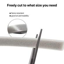 Tira sellante autoadhesiva para puerta y ventana de 2m/4m, cinta de espuma aislante de ruido PU a prueba de sonido y polvo para la puerta y la ventana