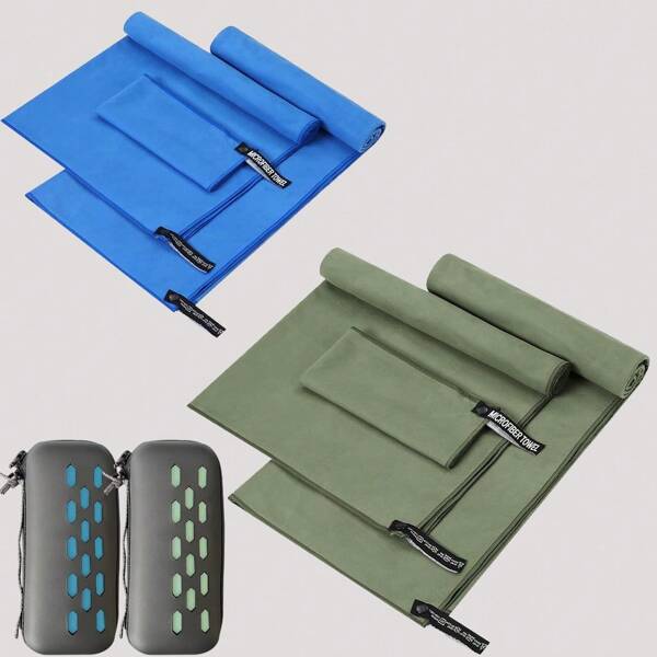 1pc Super Absorbent Microfiber Quick Dry Beach/Bath Towel,Compact,Lightweight,Soft,Suitable For Beach,Swimming,Outdoor Travel,Gym,Yoga