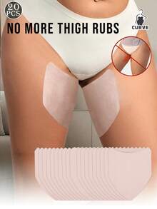 10/20pcs Invisible Anti Chafing Thigh Non-Woven Pads - Breathable Anti-Sweat Disposable Anti-Friction Patches For Men And Women, Inner Thigh Protectors For Skirts, Dresses, Sports And Summer Comfortable Wear