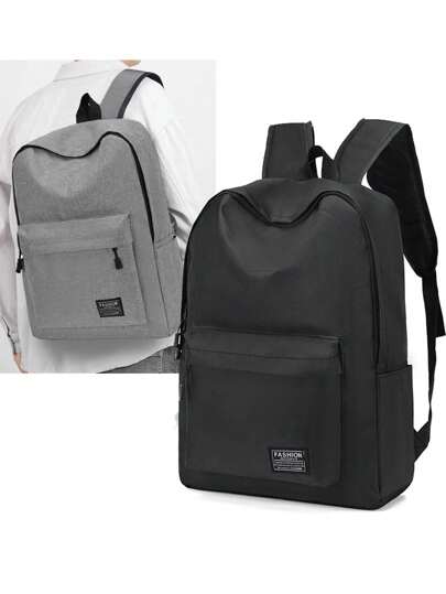 Mochila plegable de gran capacidad y de un solo color con múltiples funciones para hombres - Mochila escolar de alta capacidad y multifunción con múltiples compartimentos, material duradero, apropiada para la escuela, el trabajo, actividades al aire libre y viajes, temporada de regreso a clases