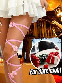 2 Peças Envoltórios de Perna em Formato de Arco para Mulheres, Acessórios para Festival Rave, Fantasia Sexy para Show de Música, Traje de Clube