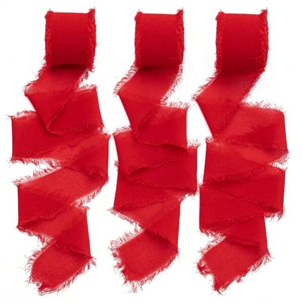 3 Rolls In 1, High Quality Handmade Curled Chiffon Ribbon, Suitable For Wedding Invitations, Bridal Bouquets, Gift Wrapping, Handmade DIY, Scene Decoration, Holiday Decoration, Room Decoration, Home Decoration, Office Decoration, Theme Party Decoration, Christmas Decoration, Halloween Decoration, Mother's Day, Valentine's Day, Teacher's Day, Thanksgiving Decoration