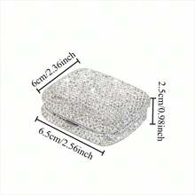 Portable Ashtray With Glass Diamond Nozzle. Suitable For Many Scenarios. Car Ashtrays, Ashtrays For Cleaning The Interior Space Of The Car, Special Nozzles. No Drips Design, Easy To Carry And Easy To Clean.