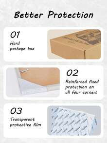 Blauesmeer Set Of 2 Picture Frames A3 - Wooden Picture Frames 30x42cm Wooden Frames, Plexiglas Poster Frames, Collage Poster Frames, Modern Poster Document Frames, MDF Photo Frames (White) - 白色 - 查看 5