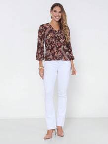 Blusa Intens Manga Longa Viscose