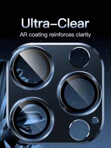 1 paquete de película protectora de lente integrada con cámara Apple para I 15 15 Pro de 6.1 pulgadas y para iOS 15Pro Max de 6 pulgadas, para 16 Pro Max 16 16Pro 16 Plus 15 15 Plus 14 13 12 11 Lentes de cámara, cubierta protectora completa de 9H de vidrio templado, placa de metal esmerilado, funda para teléfono (azul)