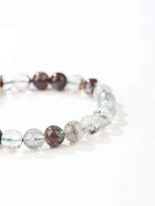 VE "Four Seasons Lucky Charm" 1pc Natural Four Seasons Ghost Crystal Bracelet, Auspicious Crystal Wealth-Attracting Bracelet, Suitable For Employees, Entrepreneurs, And Those Seeking Wealth, Random Natural Stone Color - Four Seasons Ghost Crystal Bracelet - View 4