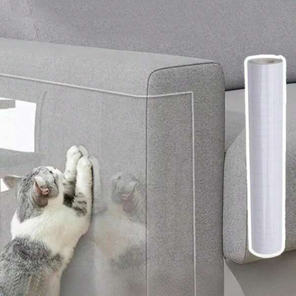 1pc Transparante Meubelbeschermtape, Anti-Kras Plakband Voor Bank, Deuren, Bedden, Ramen