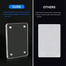5/10 khung ảnh nam châm tủ lạnh Acrylic, khung ảnh mini trong suốt để chụp ảnh lấy liền, khung từ tính để trưng bày tủ lạnh - Nhiều màu - Xem 11