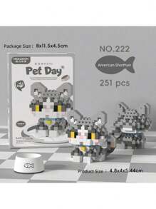 Set de bloques de construcción en miniatura con diseño de perros lindos. Kit de bloques DIY de perros, juguete de bloques de construcción compatible con otros bloques en miniatura. Excelente para mejorar la habilidad manual y desarrollar la capacidad de pensamiento. Adecuado para reuniones familiares y como decoración de regalo, incluye modelos como Dachshund y Border Collie.