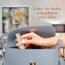 Eyebrow Trimmer & Hair Remover, Lipstick-Style USB Rechargeable Portable Shaver For Women - Gold - View 7