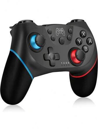 Kabelloser Controller, Bluetooth kabellose Controller für N-Intendo Switch/N-Intendo Switch Lite, Gamepad Joypad mit Kreiselachse, Turbo und Doppelvibration. Switch Controller, Switch Pro Controller kabellos kompatibel mit Switch/Switch OLED/Switch Lite, Switch Gamepad mit Joystick, Unterstützung für Aufwecken, Turbo, Bewegungssteuerung, Doppelte Vibration