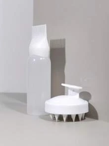 沙龙发油分配器瓶专业染发梳瓶理发店美发师染发用品、洗发刷、男女通用、返校、旅行度假必需品、女士发饰