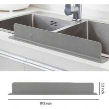 Protège-éclaboussures en silicone avec ventouses - barrière d'eau pour cuisine, laboratoire et bacs à vaisselle