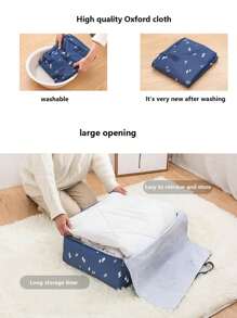 1 Stück Quiltaufbewahrungstasche mit großer Kapazität, wasserdicht und feuchtigkeitsbeständig, zum Organisieren und Verpacken von Kleidung, Gepäcktaschen zum Umziehen und Quiltbeutel