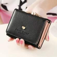 Small Women Wallet Loving Heart Short Women's Wallet Card Holder Girls Mini Woman Fashion Lady Coin Purse For Female Clutch Bag For Women Money Wallet Mini Wallet Purse Wallet Coin Wallet