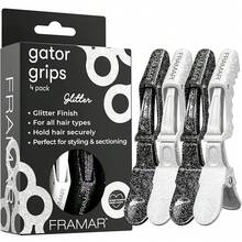 FRAMAR Neutral Alligator Clips Hair Styling 10 Pack – Professional Alligator Hair Clips Women, Hair Clip Women, Salon Hair Clips Styling – Firm Hold Without Slippingvalentine's Day FXTS - Glitter - 查看 8
