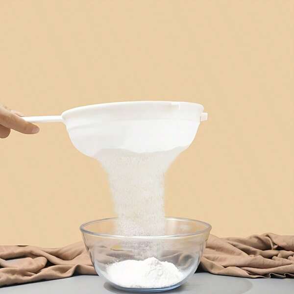 Multi-Functional Plastic Mesh Strainer With Handle, Food Juice Flour Filter For Tea, Juice, Soy Milk, Kitchen Cooking Tool Accessory