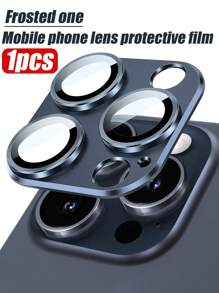 1 paquete de película protectora de lente integrada con cámara Apple para I 15 15 Pro de 6.1 pulgadas y para iOS 15Pro Max de 6 pulgadas, para 16 Pro Max 16 16Pro 16 Plus 15 15 Plus 14 13 12 11 Lentes de cámara, cubierta protectora completa de 9H de vidrio templado, placa de metal esmerilado, funda para teléfono (azul)