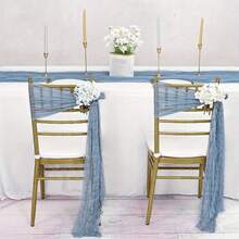 Cheesecloth Chair Sashes Aisle Decorations Light Pink 10/20 Packs, Chair Bow Designed Decorative Chair Cover Chair Sashes 108 Inch For Wedding Reception Party Hotel Decoration(Beige) - Multicolor - View 11