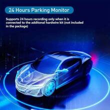 Dual Lens Dash Cam With Night Vision, Dual 1080P Front And Embedded Cameras, Wide Angle Car DVR, 3.16" IPS Screen, 24-Hour Motion Sensor Parking Mode, 32GB Memory Card Loop Recording Battery Capacity 150mAh