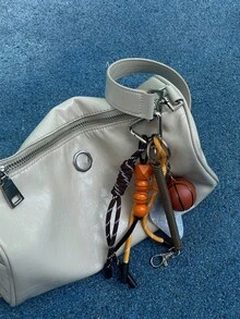 Original Design Sports Themed Keychain Bag Pendant Basketball Football Rugby Keychain Outdoor Travel Fashion Accessory Holiday Birthday Gift Backpack Decor Keychain For Bag Car Accessories For Women - Multicolor - View 8