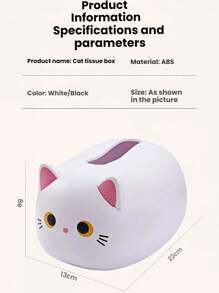 1 Stück kreative Papierbox, verwendbar für Autos, Schlafzimmer, Büroschreibtische, Wohnzimmer Couchtisch Dekorationen, Esszimmer Dekorationen, Vinyl-Papier-Dekorationen, Katzentaschentuchboxen, süße und einfache multifunktionale Aufbewahrungsdekorationen, Wohnzimmer Beistelltische, Zuhause Papierboxen, Zahnarztpraxis Röhren