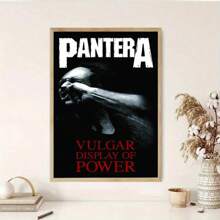 1 PAC Wall Arts ,Posters ,Pop ,Pantera "Vulgar Display Of Power" Unisex Flag ,Canvas Art, Durable Polyester, Frameless Band Merchandise, Anime-Themed Room Decor