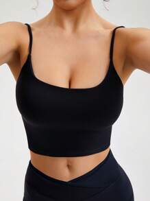 Sutiã Esportivo, Tops Twisted Sexy, Camiseta Esportiva Macia de Yoga, Camiseta Cropped de Treino, Regata