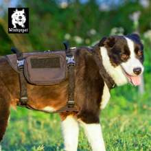 Whinhyepet Adjustable Military Dog Harness, Black XL - Durable No-Pull Vest For Large Dogs, Ideal For Training And Outdoor Adventures