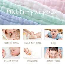 5/10pcs Baby Towel Set - Baby Wipes Small Towels - Soft Newborn Face Towels Suitable For Sensitive Skin - Baby Shower & Bath Supplies - Multicolor - View 4