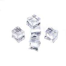 ACZ 50 Pcs 20mm Clear Fake Ice Acrylic Decorative Ice Cubes Display For Home Decoration Wedding Centerpiece Vase FillersPhotography PropsKitchen Decoration 2216 - 無色 - 查看 2