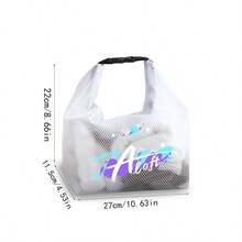 Transparent Waterproof Bag For Storage, Organization, Clothing, Swimwear, Toiletries. Large Capacity, Portable, Suitable For Outdoor Travel