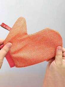 1 Stück Exfoliierender Gesichts- und Körper-Schrubber-Handschuhe, glatt & strahlend - Körper-Peeling Bad & Dusche - reinigt trockene abgestorbene Haut - sanfte aber wirksame exfolierende Reinigungshandschuhe