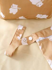 2 tamaños de bolsas impermeables, bolsa de almacenamiento impermeable para pañales de bebé y piezas de bomba, bolsa de pañales reutilizable con bolsillos con cremallera y asa, bolsa de viaje, playa, piscina, bolsa de gimnasio para trajes de baño y ropa mojada