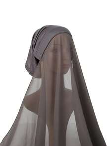 1 chiếc mũ trùm đầu dài, co giãn, màu trơn, kích thước 70*180cm, có lớp lót bên trong, thoáng khí, mềm mại và nhẹ, phụ kiện đa năng hàng ngày, cảm giác mượt mà như lụa, dành cho phụ nữ, cỡ lớn, phù hợp cho váy dạ hội, tiệc tùng, du lịch, công sở, quà cưới. - Nhiều màu - Xem 10