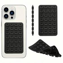 1个硅胶吸盘手机支架，双面八角形粘性手机支架，免提手机配件，强力粘性自拍和视频支架（28个吸盘） - 彩色 - 查看 3