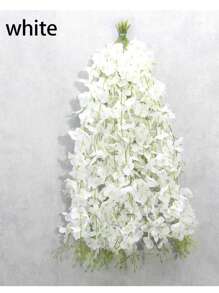 50 piezas/paquete Guirnalda colgante de flores de seda artificiales de glicinia estilo bohemio para decoración del hogar, bodas, fiestas, cumpleaños, Navidad y reuniones familiares