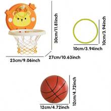 Mini Basketball Wurf-Spiel mit Saugnapf-Rückwand, familienfreundliche Aktivität für drinnen für Jungen und Mädchen von 3-5 Jahren, fördert Motorik und Koordination, perfektes Geburtstagsgeschenk