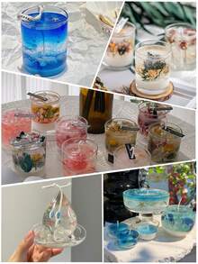 100g/500g/1kg Clear Jelly Wax, Homemade Candle Making Gel Wax Handmade Material Crystal Gel Candle For Candle Making And Handmade Scented Candle Supplies - White - View 5