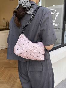 时尚亮片黑色手提包，新款休闲单肩女士手提包，百搭大方白色背包