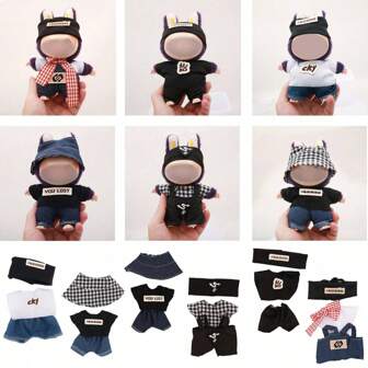 17cm LA Doll Accessories Set - Headband, Clothes, Pants, Outfit