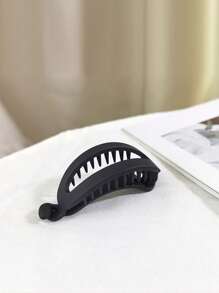 Matte Simple Banana Shape Hair Clips, French Acrylic Banana Hair Clips For Women - Non-Slip Strong Hold Flat Claw Clips For Thin Hair, Matte Finish Retro Minimalist Cute Hair Clips, Thin Hair Styling, Hair Tools, Beauty Accessories, Curly Hair Accessories, Women, Hair Stuff